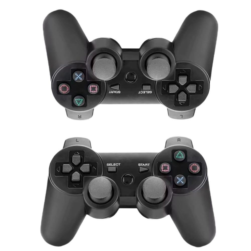 Joystick Controle de Jogo Sem Fio Portátil Recarregável Bluetooth 2 em 1 com Receptor USB 2.4G para PS3/4, iOS, Android