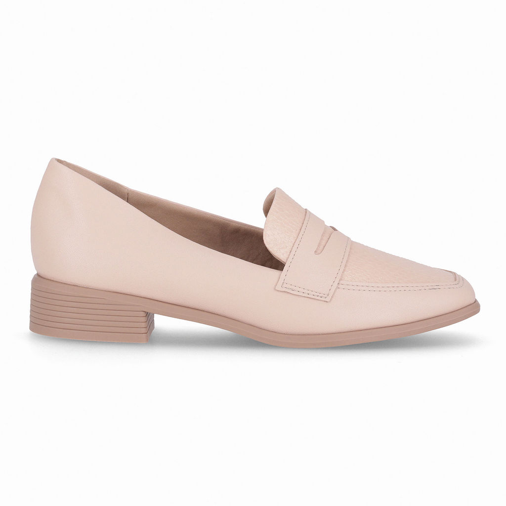 Loafer Giovanna Salto Baixo Rose em Oferta na Shopee