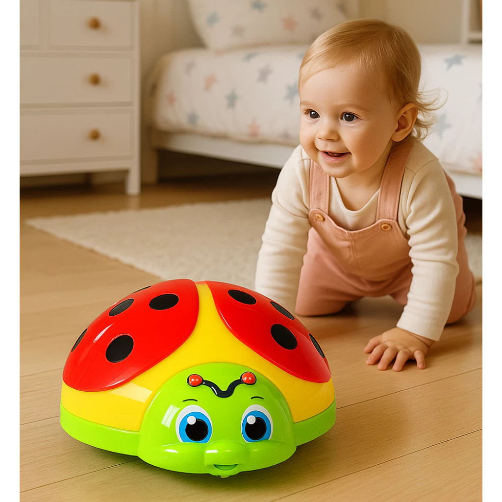 Joaninha ursinho brinquedo educativo interativo estímulo criança bichinho presente de achadinhos