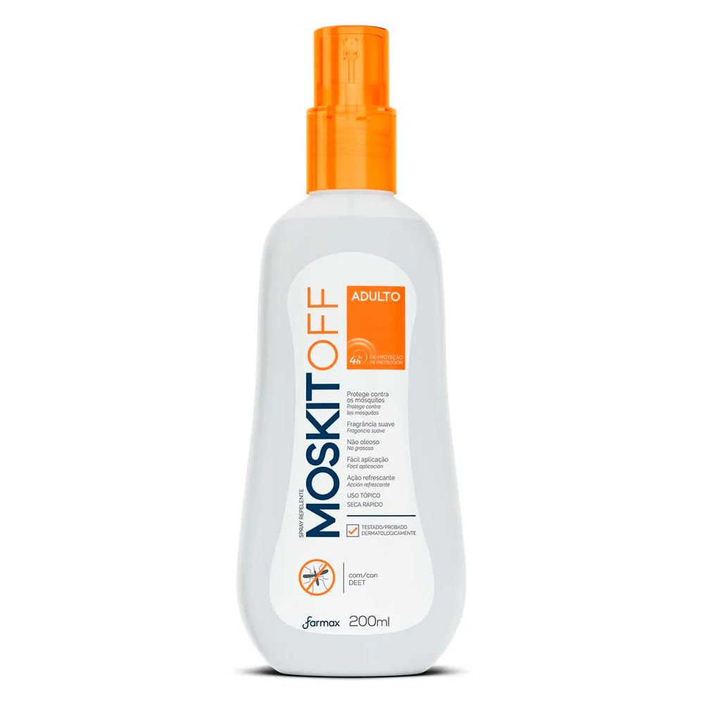 Repelente Moskitoff Adulto Spray 200ml em Oferta na Shopee