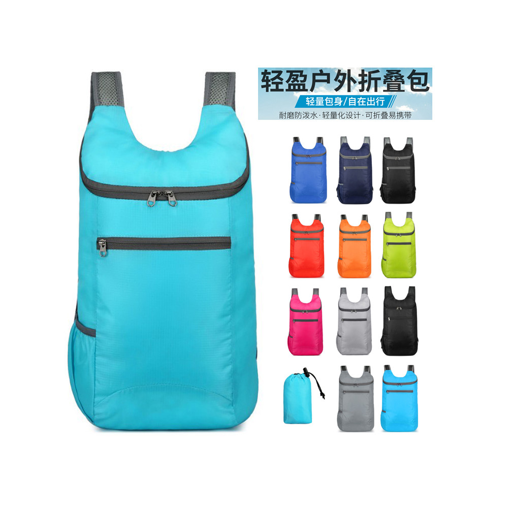 Novo saco dobrável ao ar livre leve lazer à prova dwaterproof água caminhadas saco de Fitness esportes mochila logotipo 