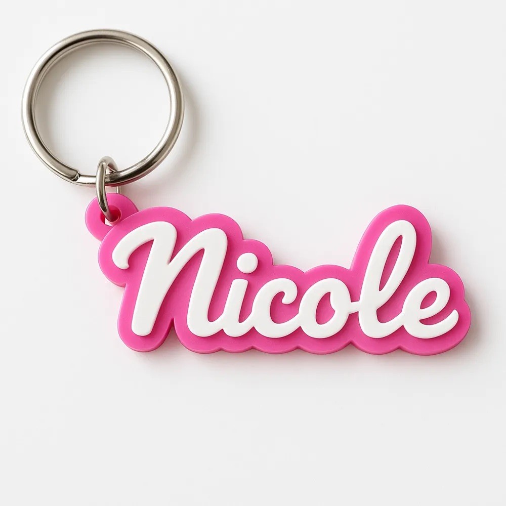 Chaveiro 3D com Nome Personalizado para Brinde e Lembrancinha de Aniversário
