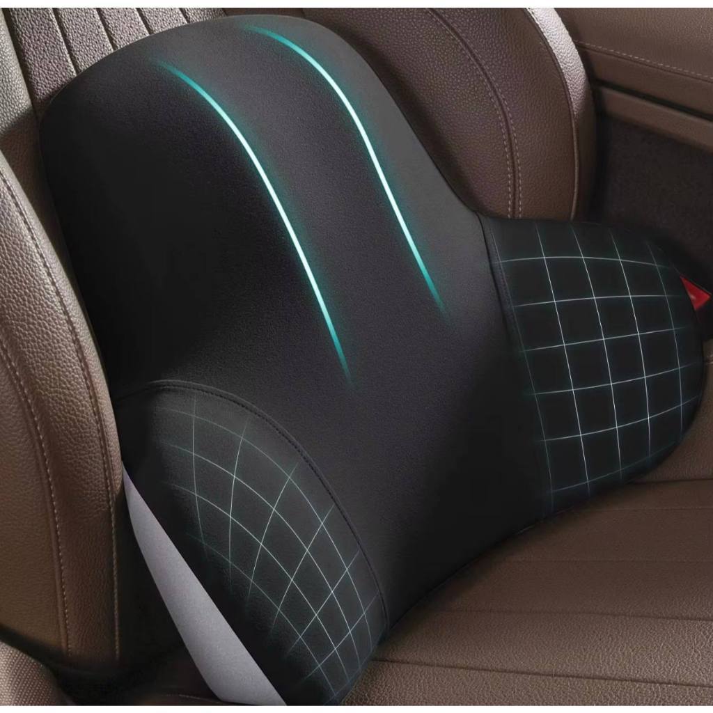Almofada Lombar Para Carro Cadeira Banco com Espuma de Memória Ergonômico - Envio Rápido!