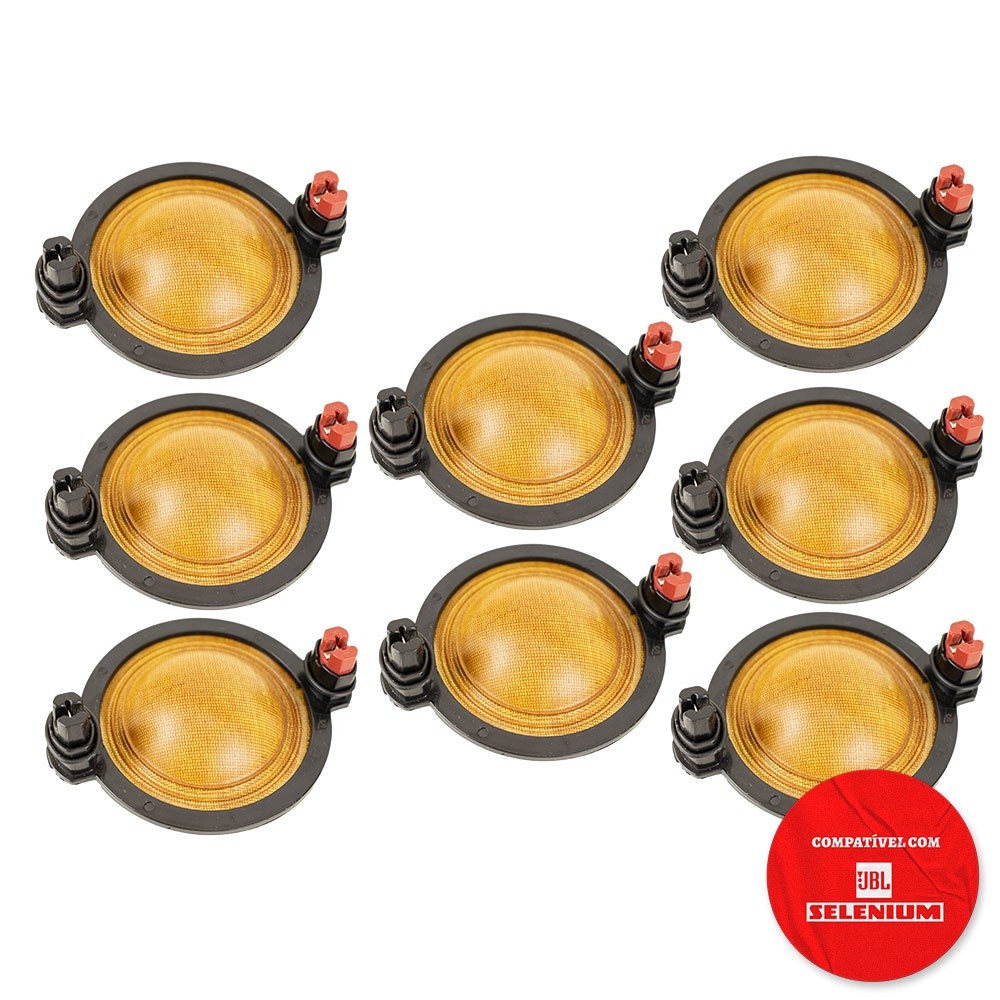 8x Reparo Compatível Driver JBL Selenium D250x Corneta 8 Ohms 100w D-250x
