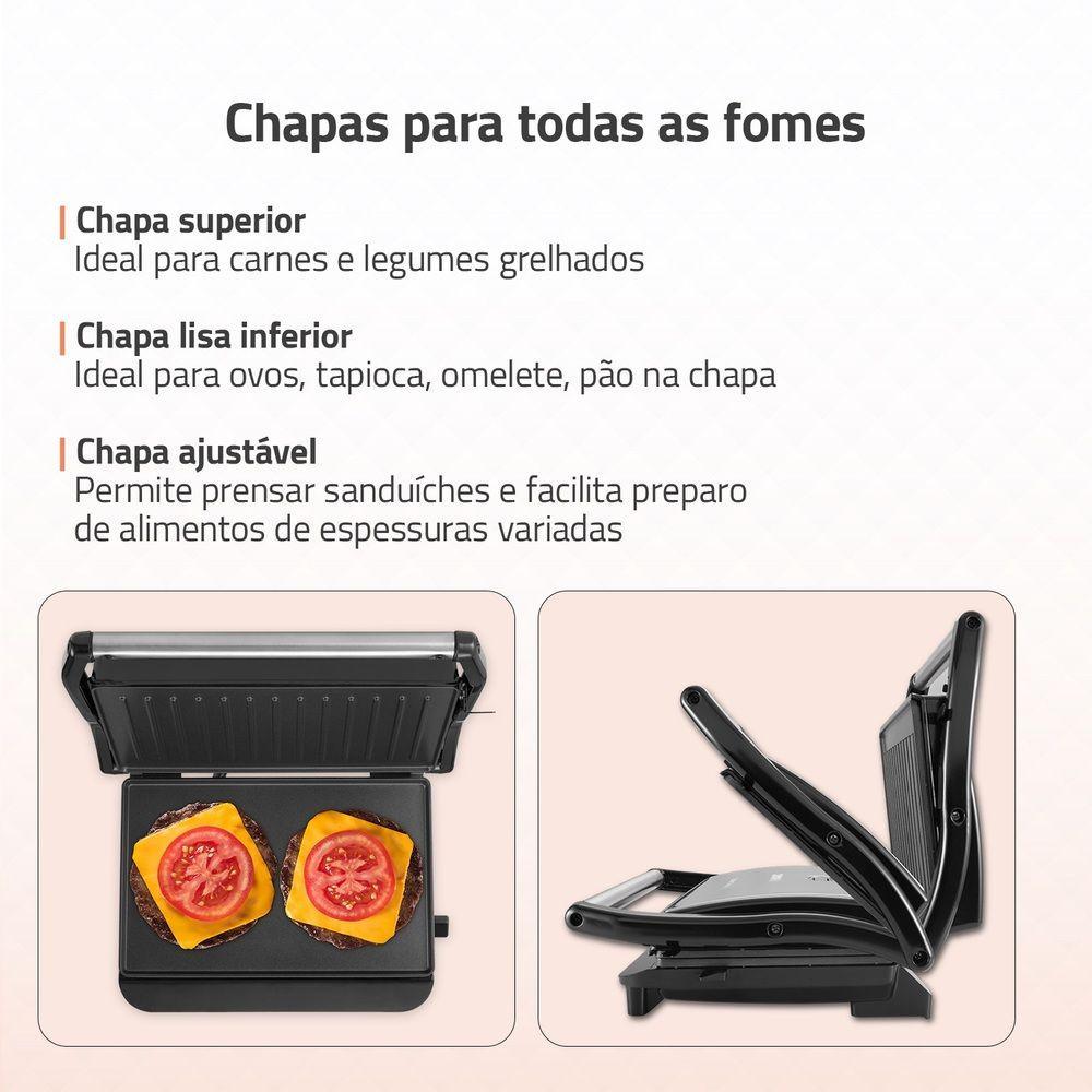 Master Press Inox Mondial Preto 1000W PG-01-CL · foto 2