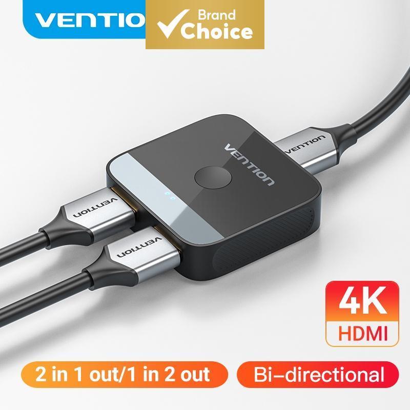 Vention Hdmi Splitter 4K Bi-Direção Hdmi2.0 1 Em 2 Saídas/2 1 Conversor Switcher Para Ps45 Tv Box Monitor