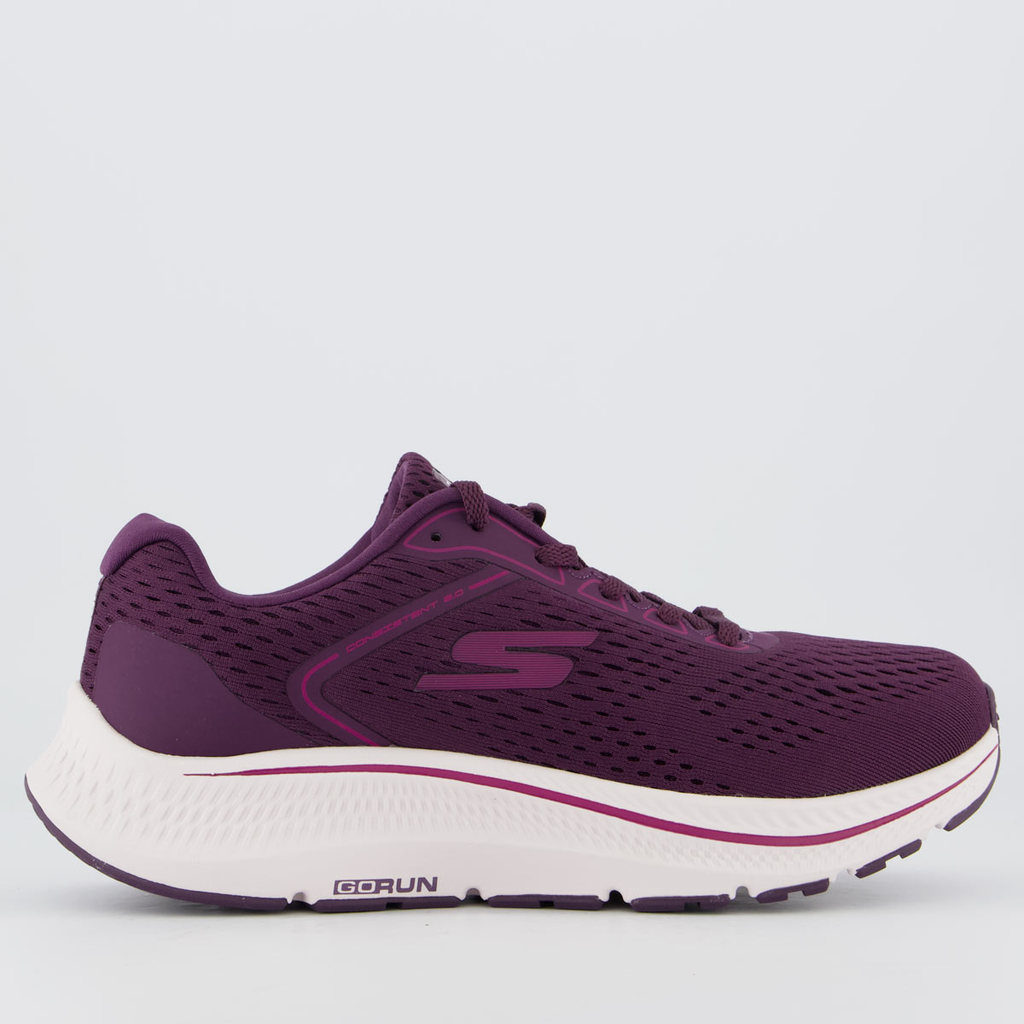 Tênis Skechers Go Run Consistent 2.0 Feminino Roxo em Oferta na Shopee