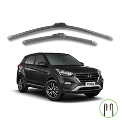Par Limpador De Parabrisa Silicone Chuva Creta 2016 A 2020