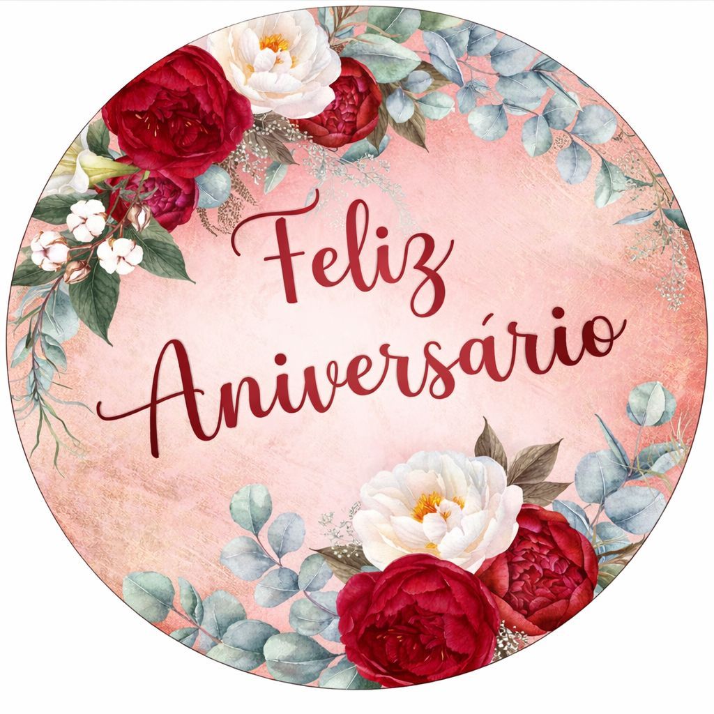Capa de mini painel 50x50 FELIZ ANIVERSÁRIO 130