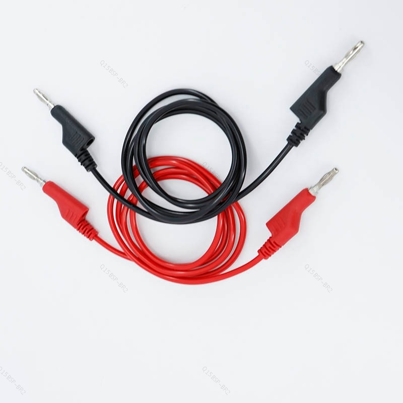 0.5m 1m Duplo 4mm banana Plug Para Empilhável Multímetro Teste Leva Cabos Elétrico Vermelho/Preto 1000V 10A 15A BR15B2