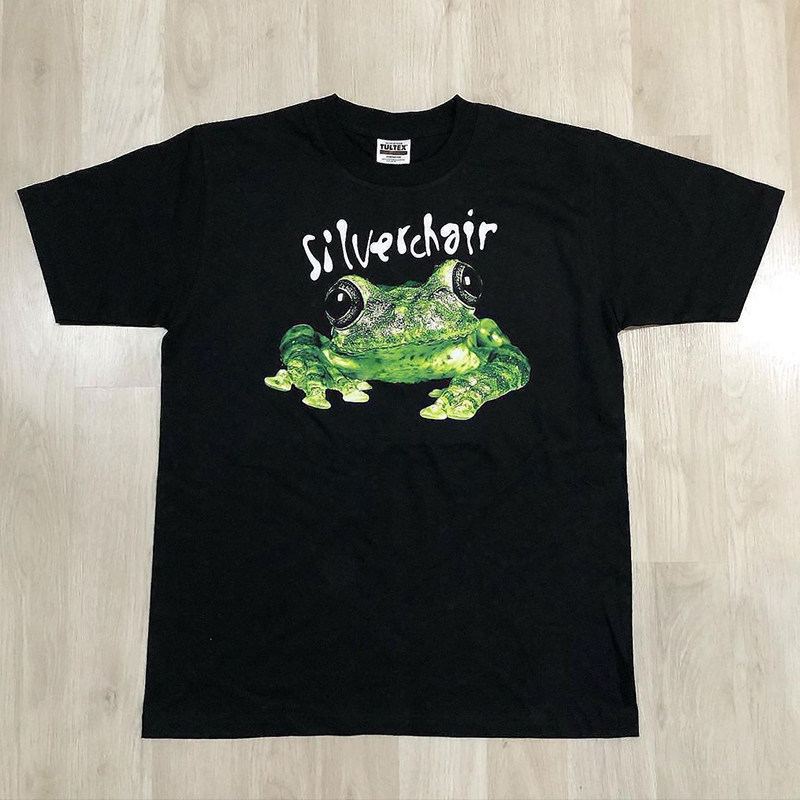 Music.Soul Camiseta Unissex Silverchair Banda Estampa Frog VTG Confortavel Estilosa Retro Casual