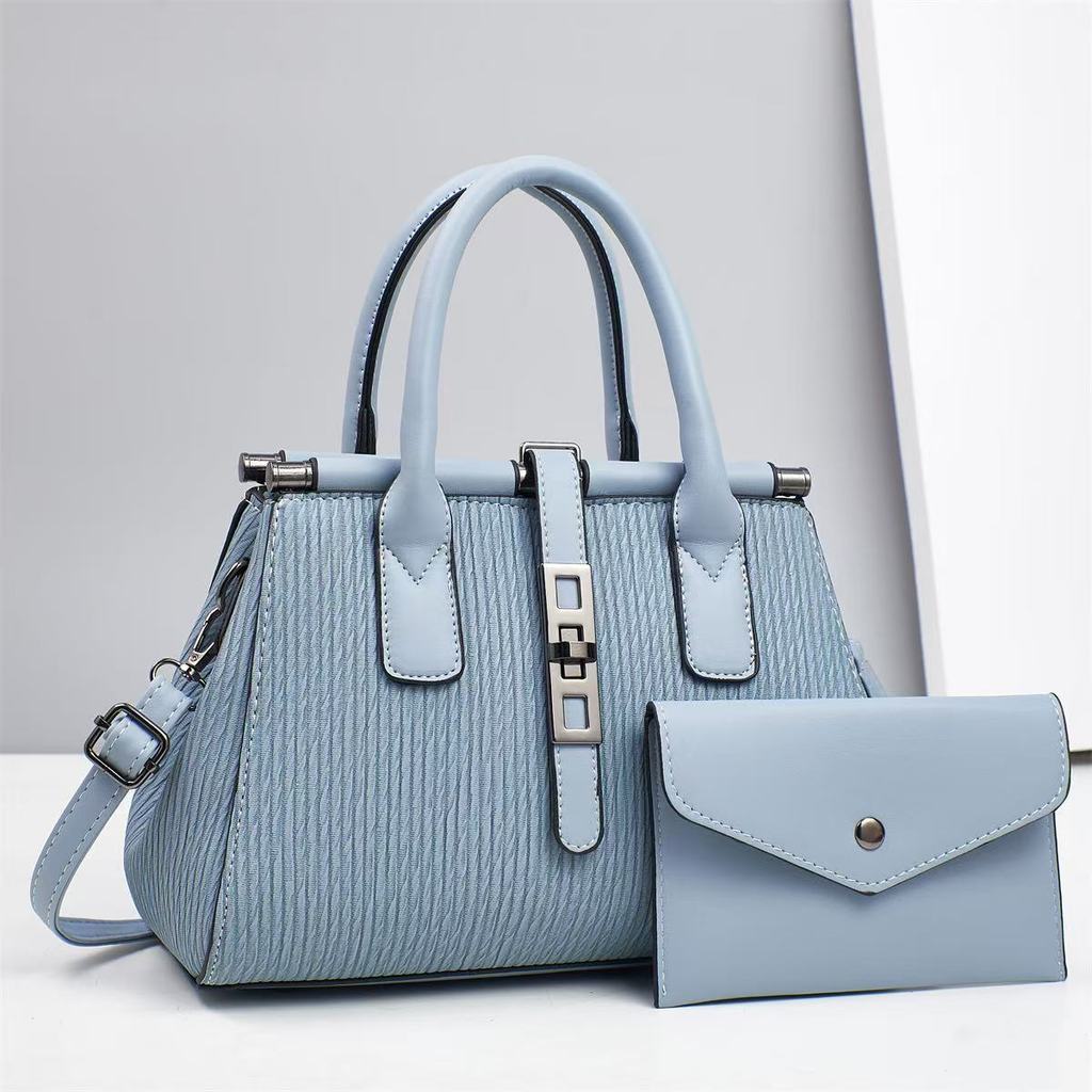 [Venda quente] Bolsa coreana feminina requintada bolsa de ombro bolsa mensageiro bolsa feminina bolsa grande temperament