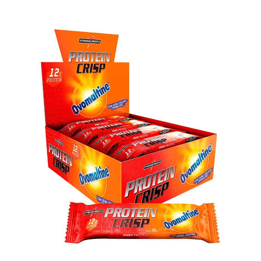Barra de Proteína Whey Crisp Bar 12un Integralmedica - Proteína de Qualidade, Baixa Calori...