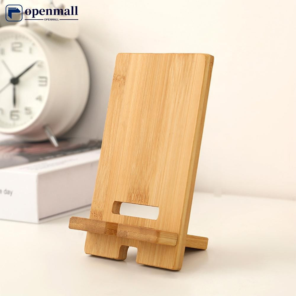 Suporte De Telefone De Mesa De Madeira Para Preguiçoso Carregamento De Smartphone Celular Tablet G6Q1