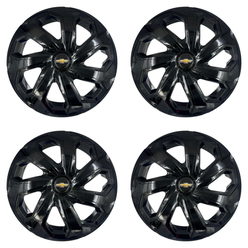 04 Calotas Spider Black Volkswagen Polo Gol Fox Voyage Saveiro Aro 14