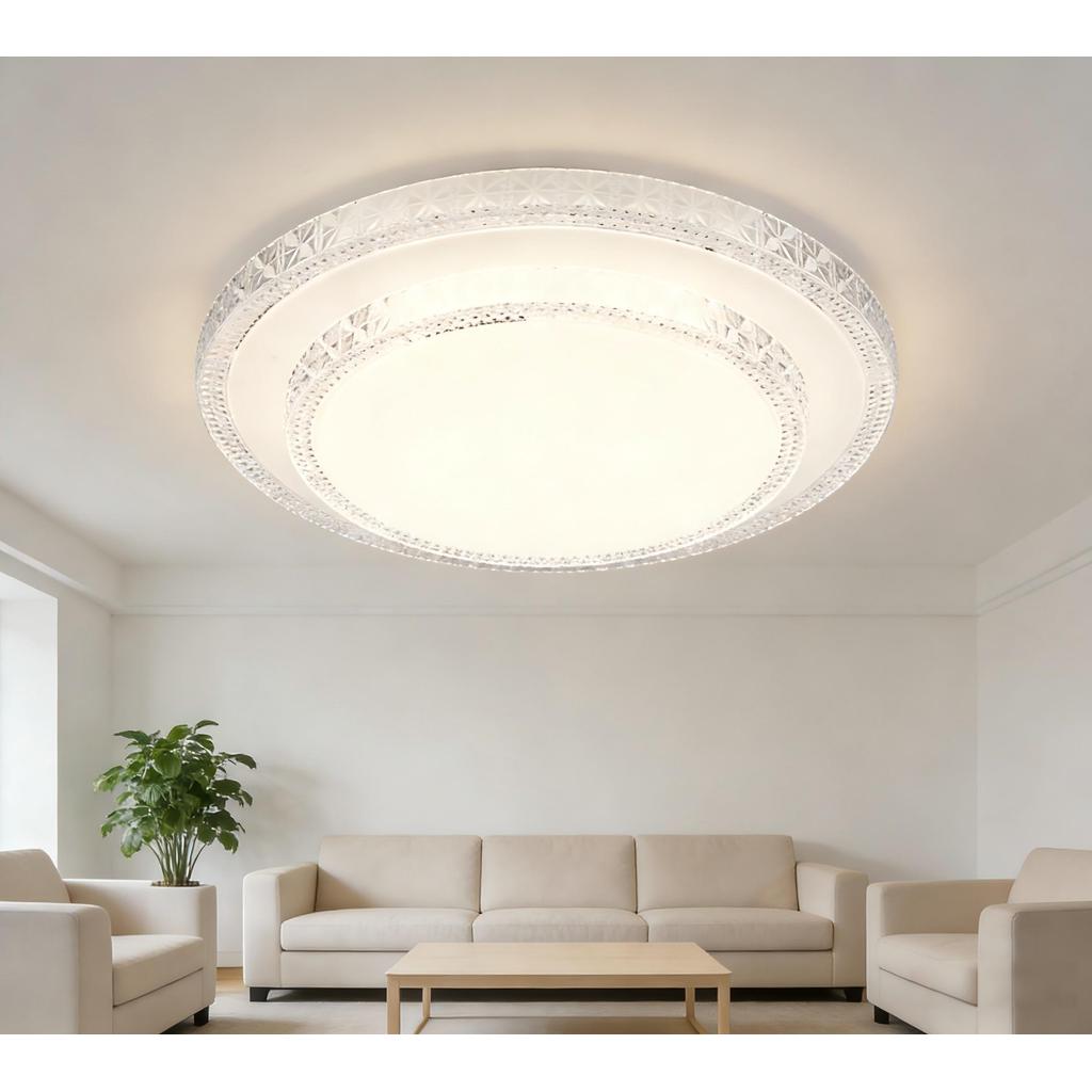 Plafon Sobrepor Luminária 38x38 Luz 3000/4000/6500k Luminaria De Teto