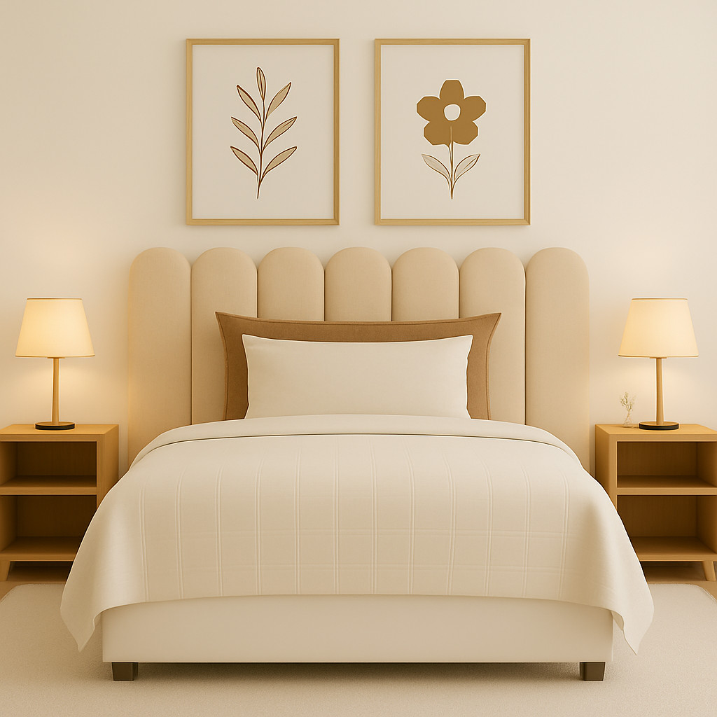 Kit de Cabeceiras Nuvem 60x20 Autocolante – Cama Box Casal Queen King Solteiro Decoração Quarto