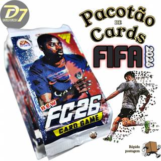 Kit 100 Cards figurinhas do NEW FC 2026 para bater = Kit Pacote de 25 Pacotes em Oferta na Shopee