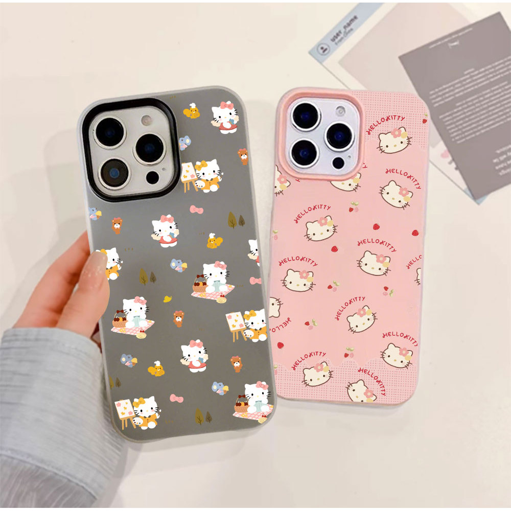 Floresta Hello Kitty Marcon Cores Geléia Caso Para Samsung A17 A07 A26 A06 A16 A35 A54 A05S A05 A15 A14 A13 A52 A04S A03