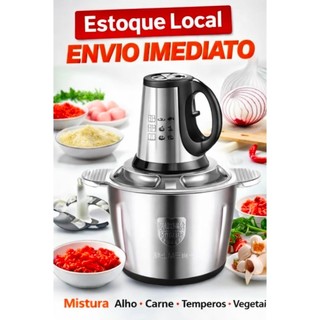 2L-3L Picador De Alimentos Moedor De Carne Mixer Elétrica Processador Cozinha Casa Alho - 110v-220v