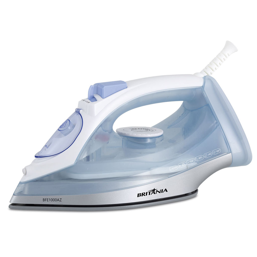 Ferro a Vapor Britânia BFE1000AZ Nano Ceramic Eco 430ml em Oferta na Shopee