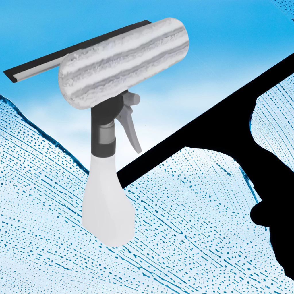 Rodo Spray Mop Vitro Esfrega Pano Apartamento Espelho Vidro Limpa Janela Parede Porta Piso Cerâmica