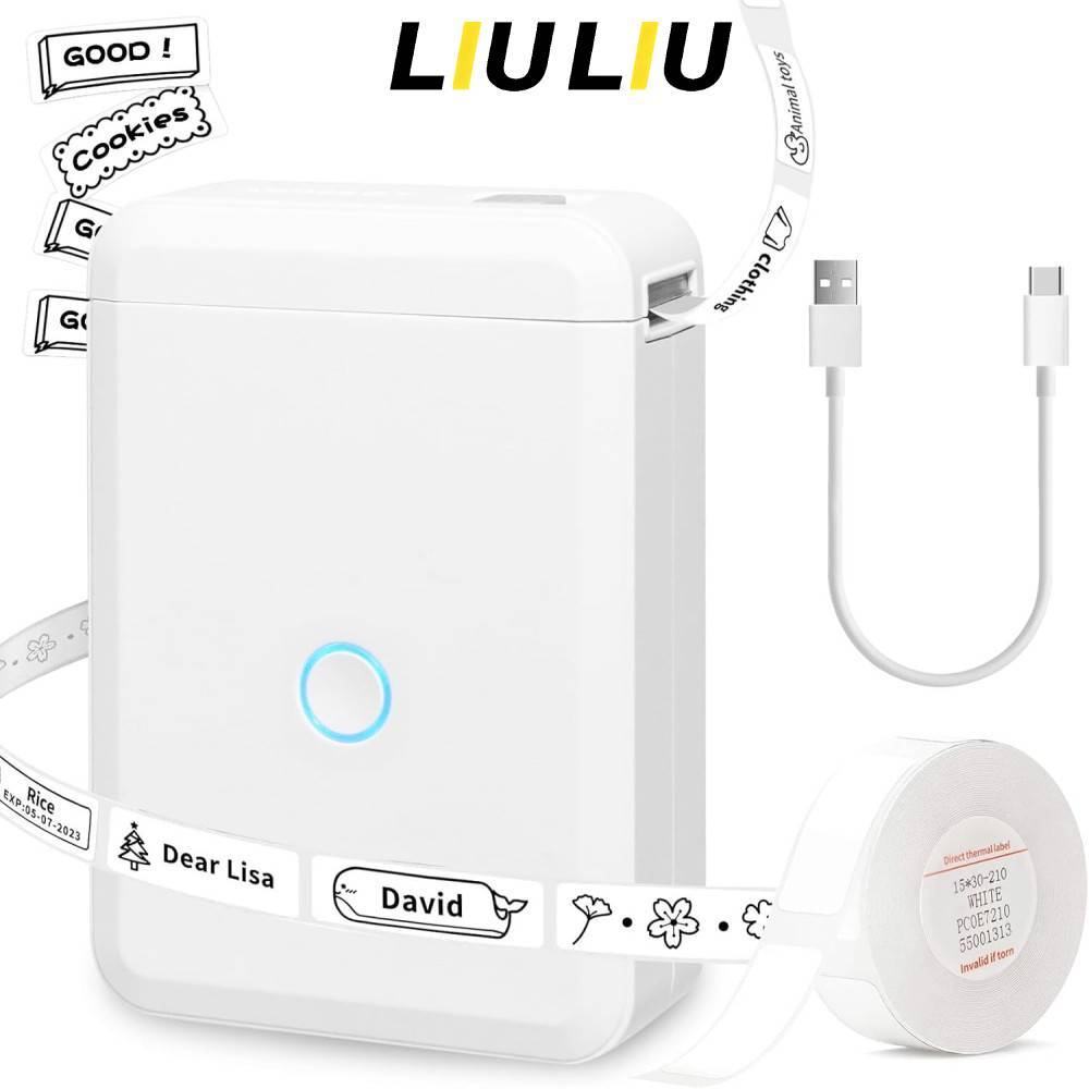 Impressora Térmica Portátil D110 Bluetooth Sem Tinta, Compatível com Celular iOS/Android | Ideal para Etiquetas e Notas