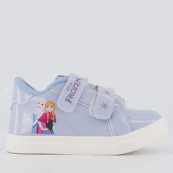 Tênis Disney Frozen Casual Infantil Azul e Prata
