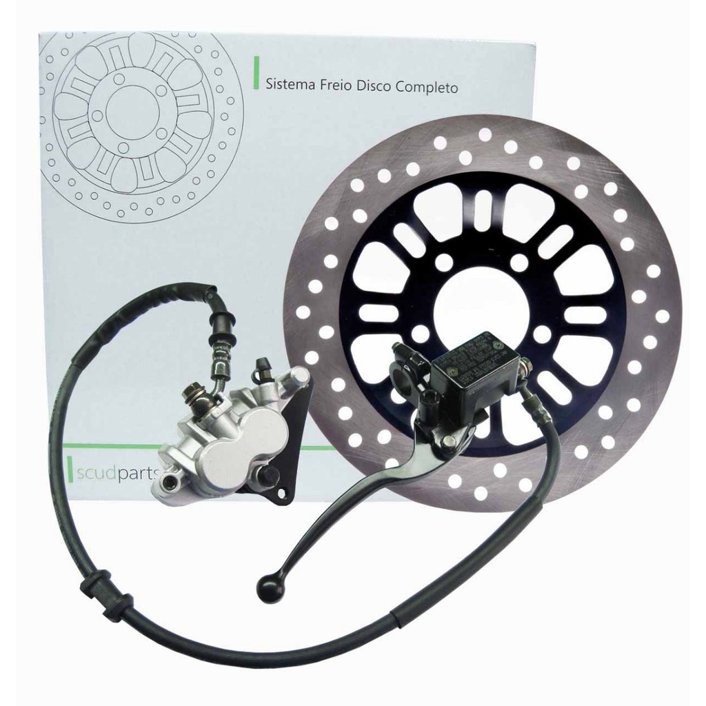 Kit Sistema de Freio Cg Titan Fan150 2009 A 2016 Disco Scud