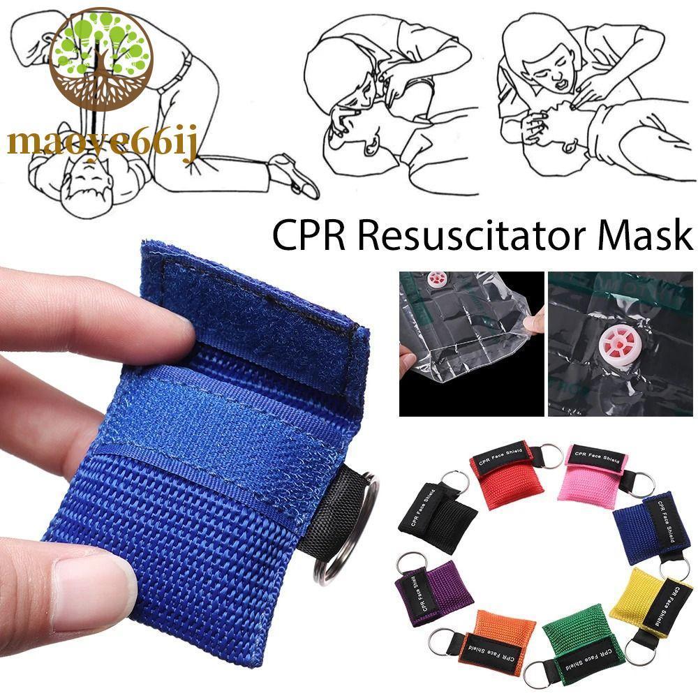 Máscara De Rcp MAOYE66 , Protetor Facial De Emergência Profissional Para Respiração Bucal , Ressuscitadora Descartável C