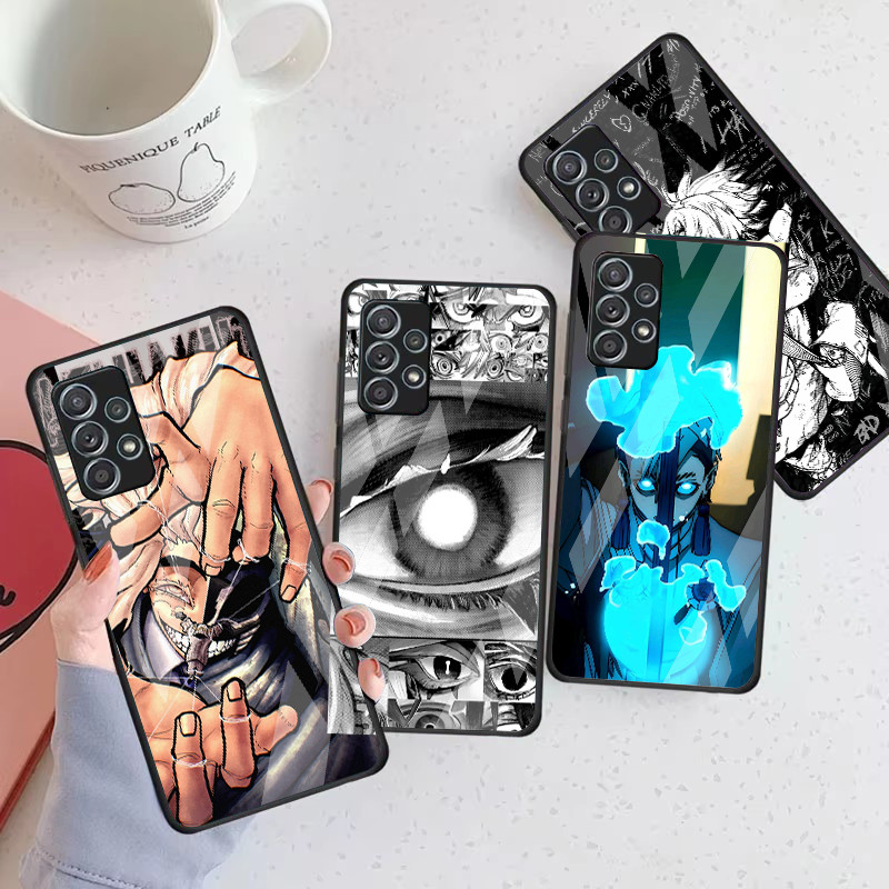 Gachiakuta 06 Capa De Telefone De Vidro Para Samsung Galaxy A16 A15 A25 A35 A55 A53 A54 A34 A14 A32 A52 4G 5G A56 A54