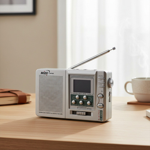 Antigo Radio De Mão  Para Restaurar Cinza