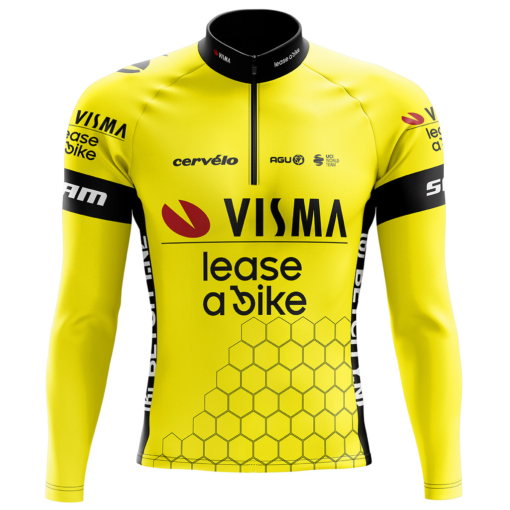 Camiseta Ciclismo Masculina Dryfit Proteção UV Bike MTB Speed Jumbo Visma