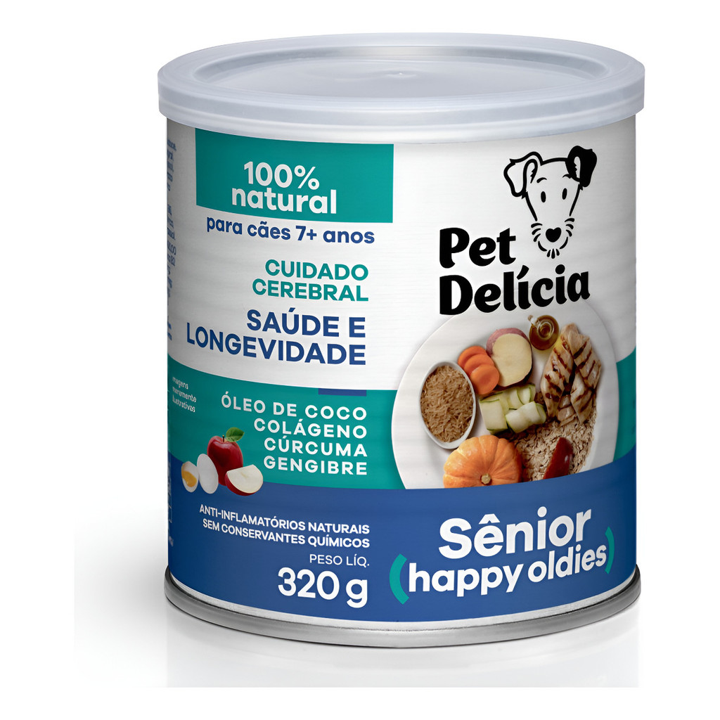 ALIMENTO ÚMIDO PET DELÍCIA SENIOR 320G CÃES