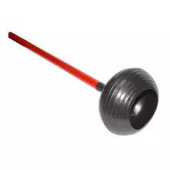 Desentupidor Manual Para Vaso Sanitário Banheiro Cabo Madeira 80cm Prático Rápido
