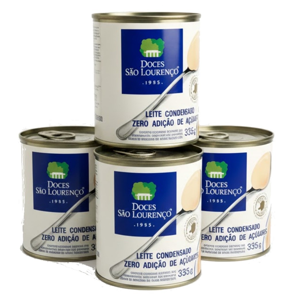 Kit c/ 4und Leite Condensado Diet SAO LOURENCO 335g