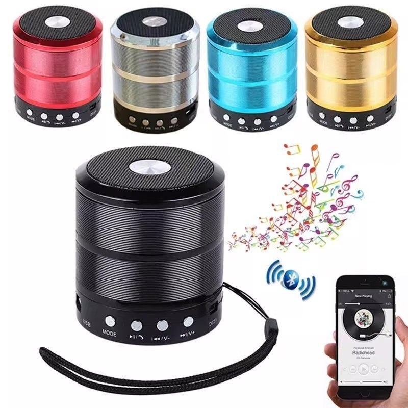 Mini Caixa Caixinha De Som 887 Portátil Bluetooth Com Rádio FM SD USB Som-Y887