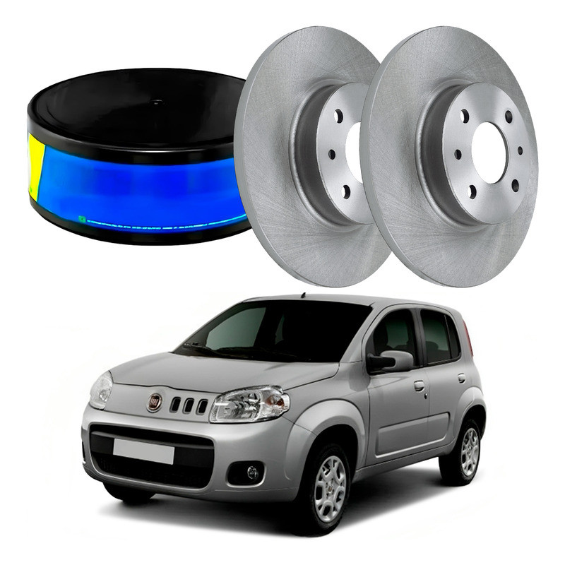 Disco Freio Dianteiro Solido Novo Uno 1.0 1.4 8v 2010 A 2016 em Oferta na Shopee