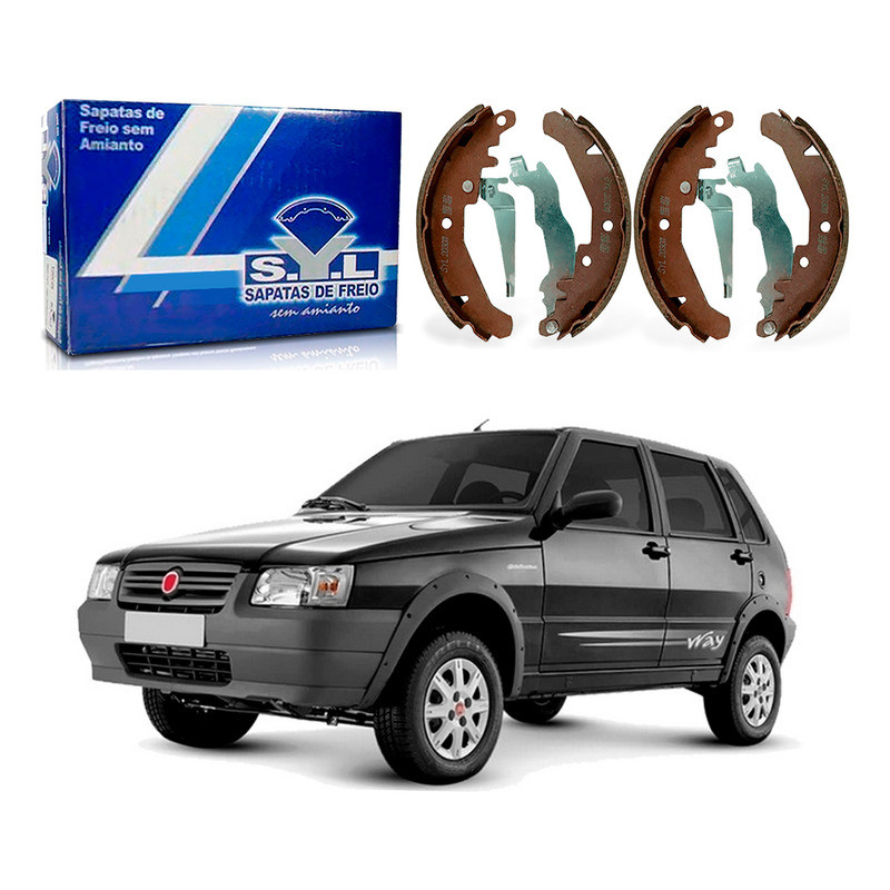 Sapata De Freio Syl Fiat Uno Way 1.0 2008 A 2013 em Oferta na Shopee
