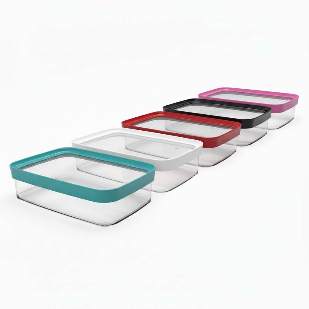 Pote Hermético 1100ml Retangular Para Frios Queijos Presunto Geladeira