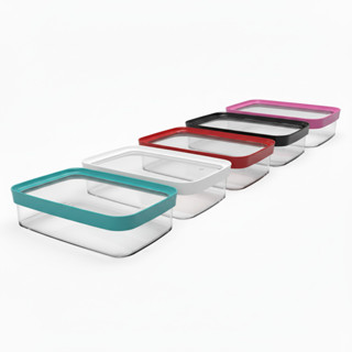 Porta Frios Acrílico Transparente Com Tampa Hermética Preta em Oferta na Shopee