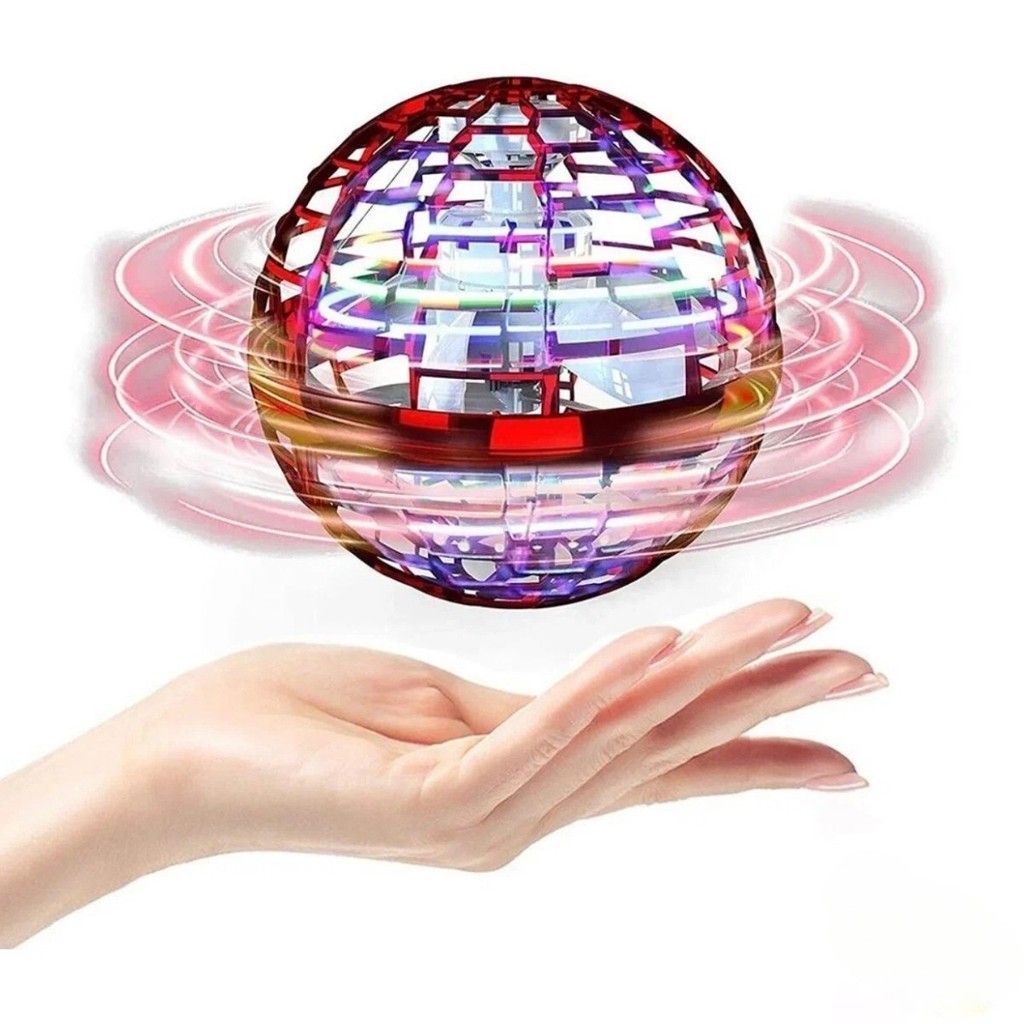 Bola Spinner Voa Divertido Led Drone Bomerang 360° Vermelha Castela em Oferta na Shopee