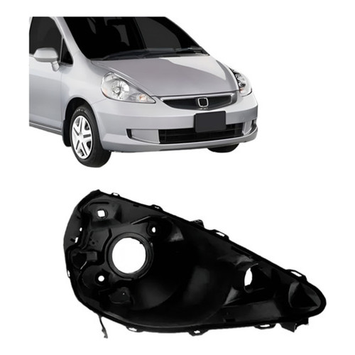 Carcaça Farol Fit 2003 2004 2005 2006 2007 2008