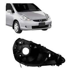 Carcaça Farol Fit 2003 2004 2005 2006 2007 2008
