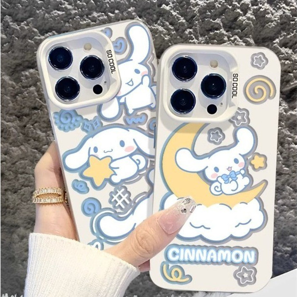 Capa Capinha Para iPhone 17 PRO PROMAX 16 11 12 13 14 15 xs XR Capa de celular com cachorro de orelhas grandes W003410