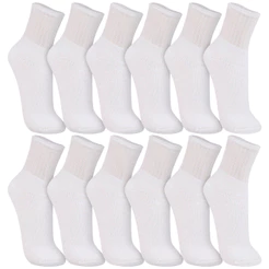 Kit 12 Pares Meias Cano Médio Trifil Casual Feminina Masculina