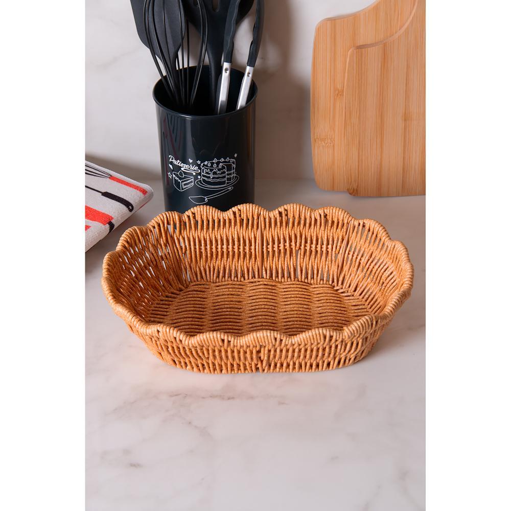 Cesta Terraço 28cm x 20cm x 8cm Rattan Lyor em Oferta na Shopee