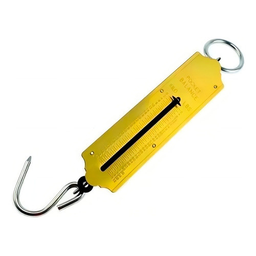 Imagem Balança Peixeira Gancho 25Kg Manual Para Pesca Mala Com Gancho Fácil Resistente Peso Precisão