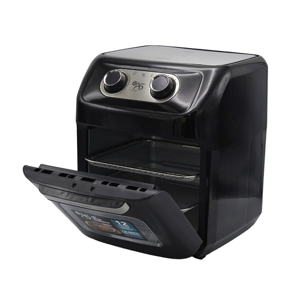 Airfryer Florença 12L Preta 220V Antiaderente Sem Óleo Timer 60min Cozinha Saudável