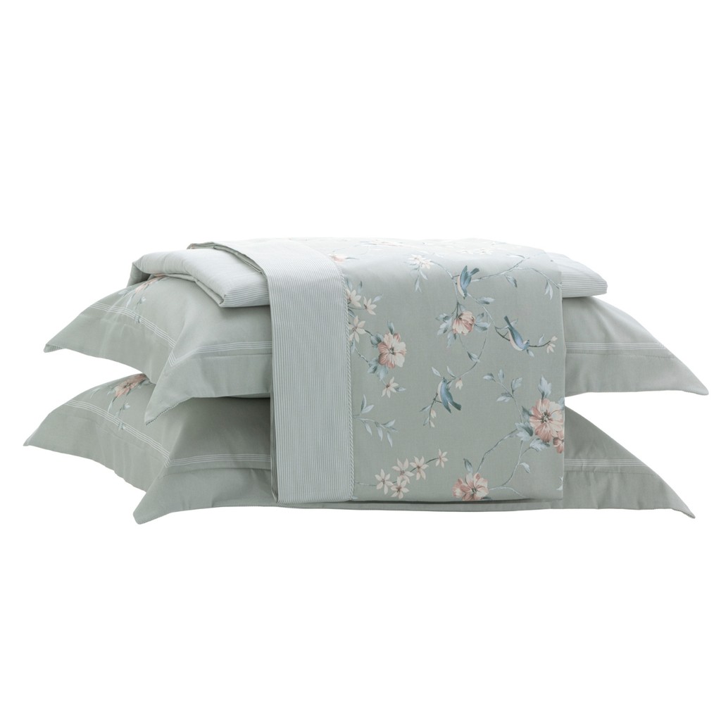 Jogo De Cama 300 Fios Satinée Kacyumara Brise em Oferta na Shopee